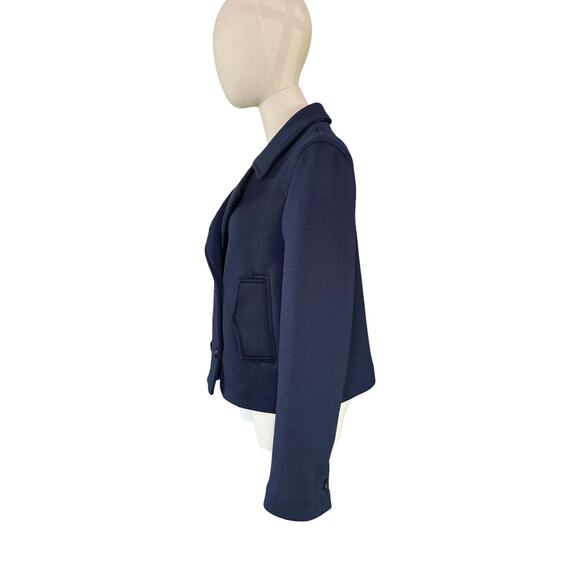 Maeve Navy Double Breasted Jacket Women’s Small Knit Peacoat Anthropologie - Picture 4 of 9